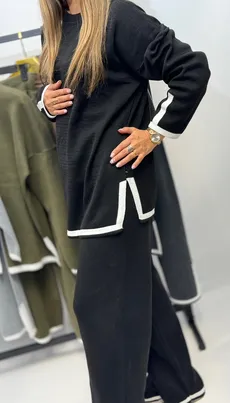 ست بافت پیراهن شلوار - 