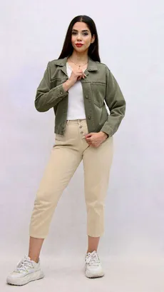 کت کراپ کتان  - 